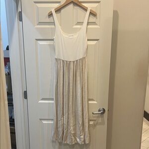 Bella Dahl White and Beige Dress